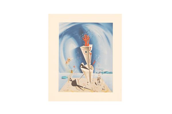 Salvador Dal&#236; : Apparato surrealista  - Litografia su carta spessa - Auction - Gliubich Casa d'Aste