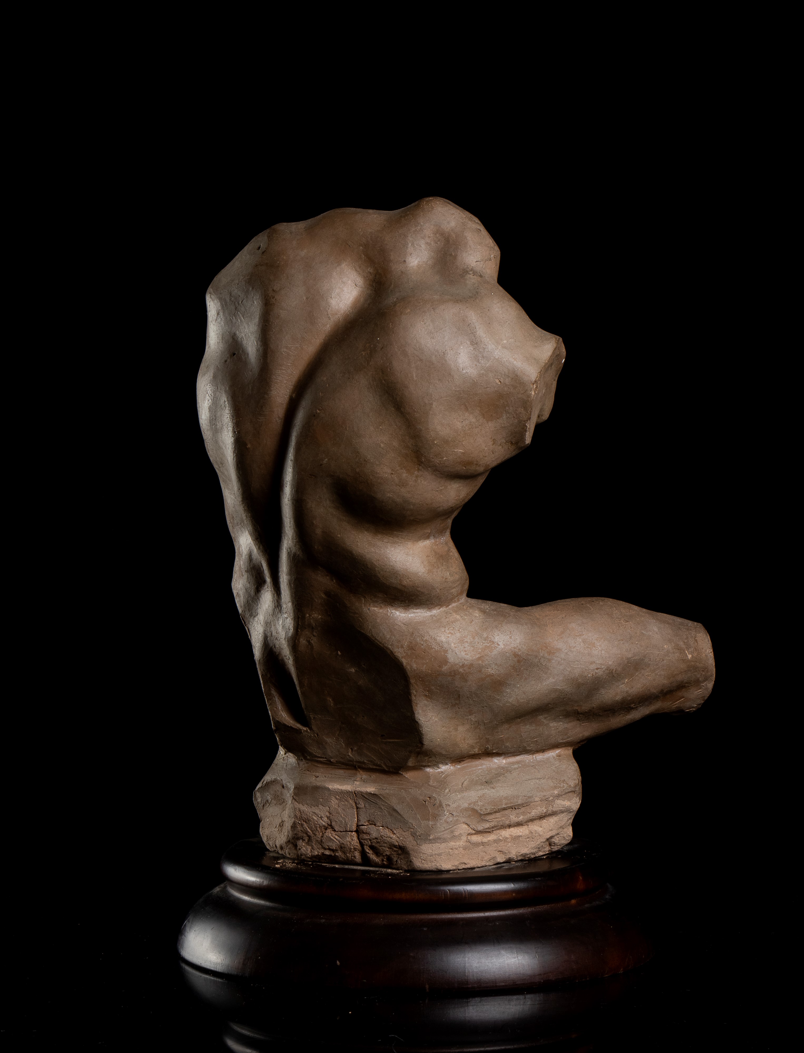 Torso del Belvedere in terracotta. Francia, XIX secolo