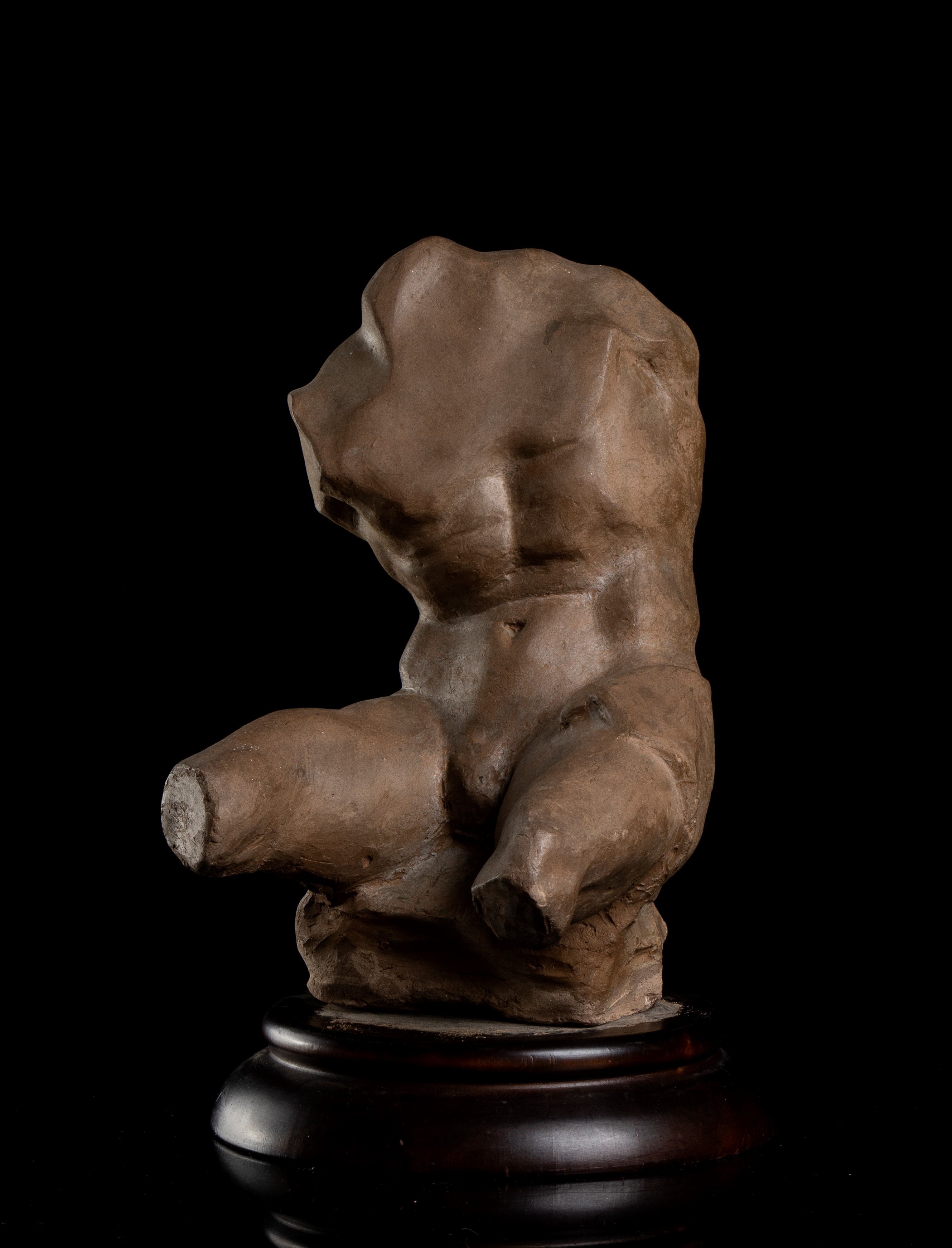 Torso del Belvedere in terracotta. Francia, XIX secolo