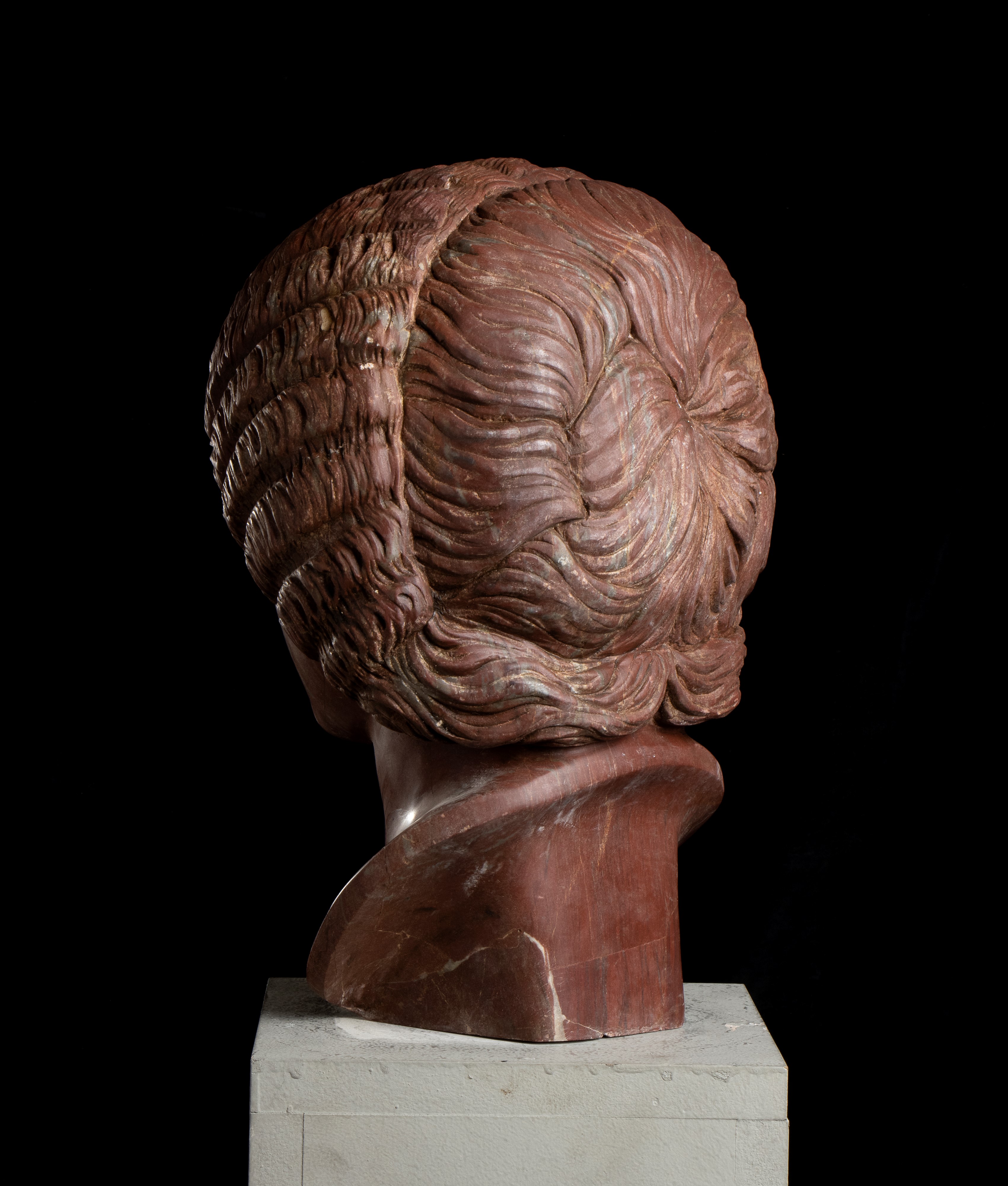 Giulia Domna in rosso antico. Scultore romano del XX secolo