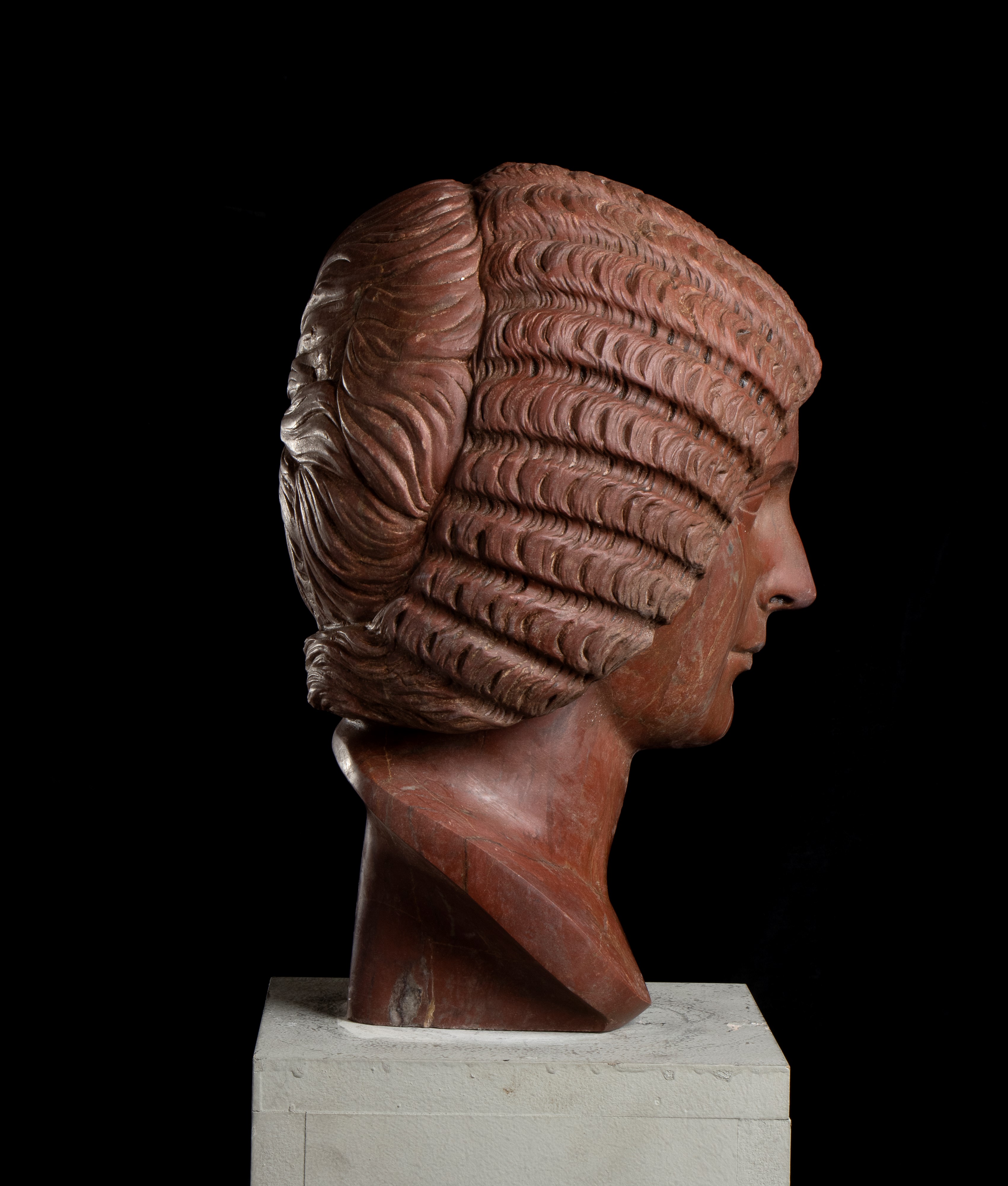 Giulia Domna in rosso antico. Scultore romano del XX secolo