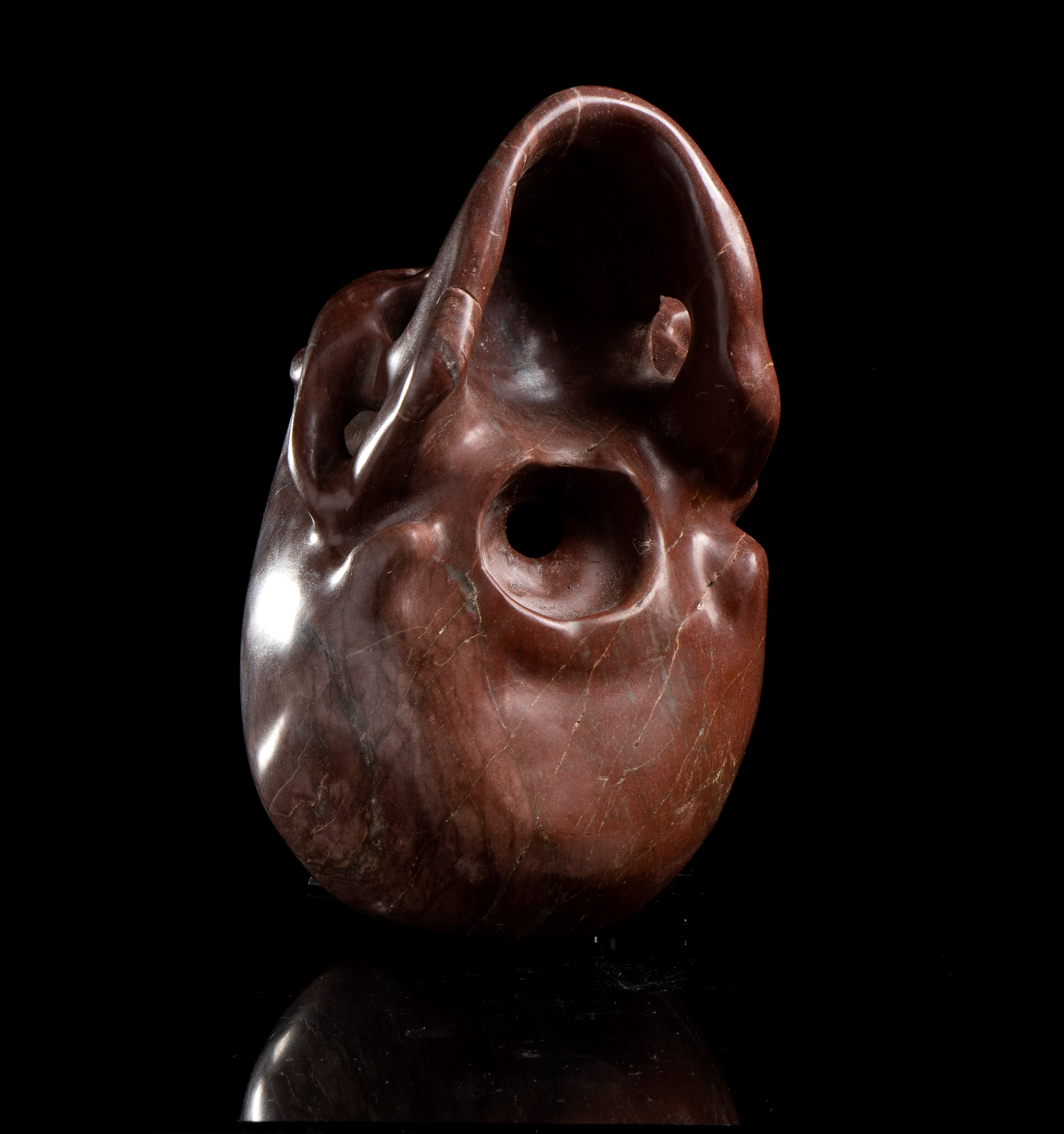 Vanitas in marmo rosso antico