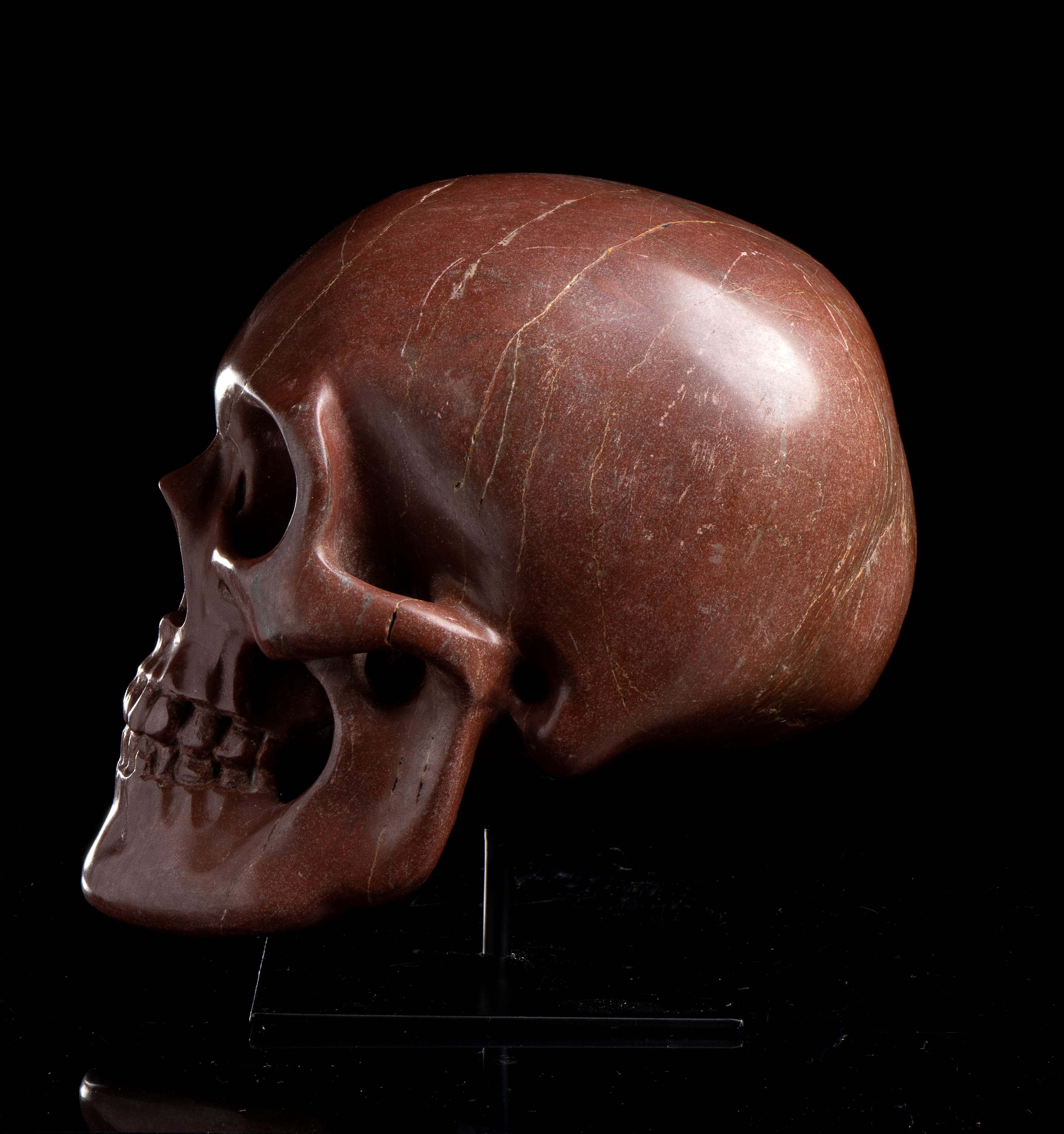 Vanitas in marmo rosso antico