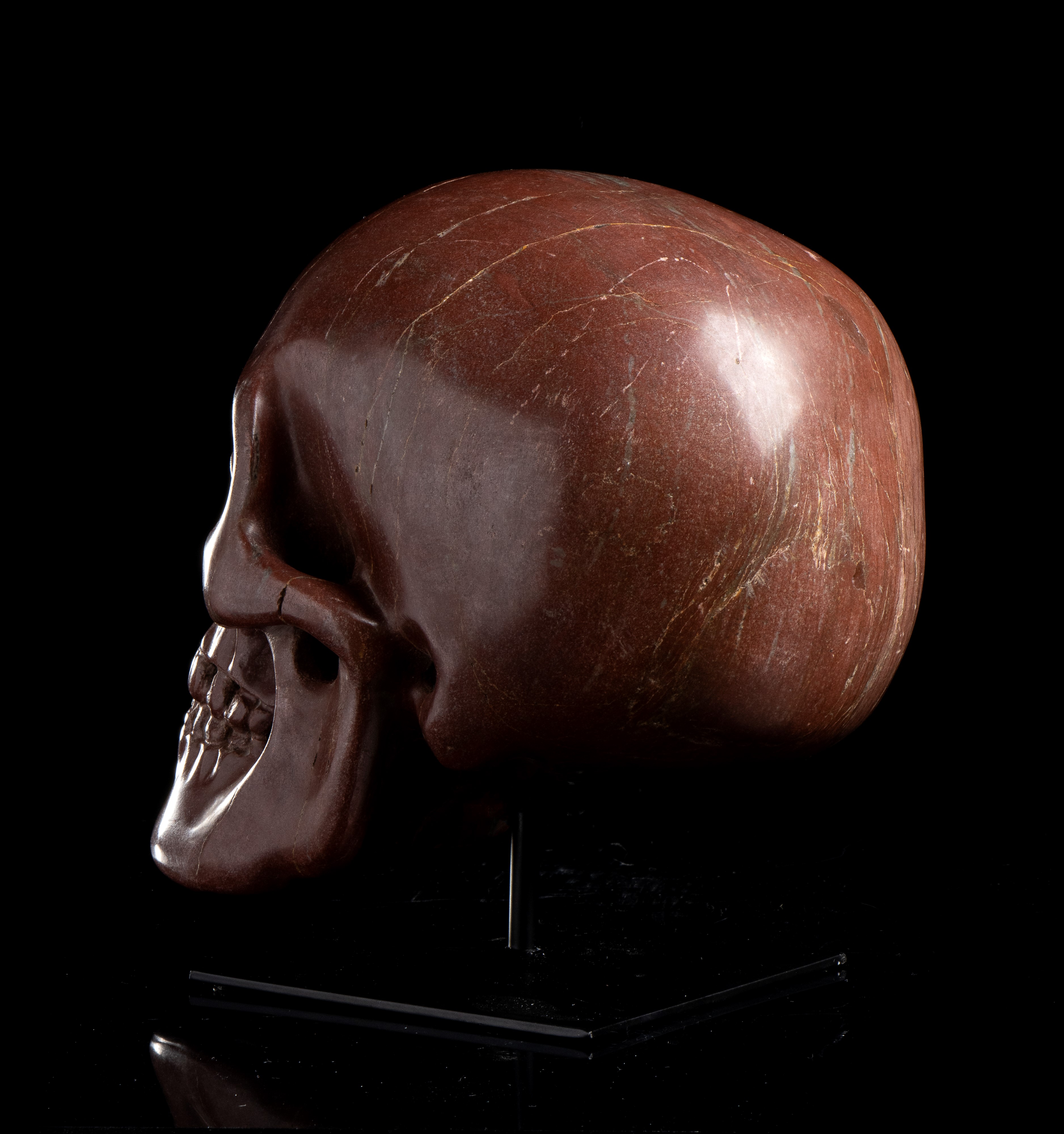 Vanitas in marmo rosso antico