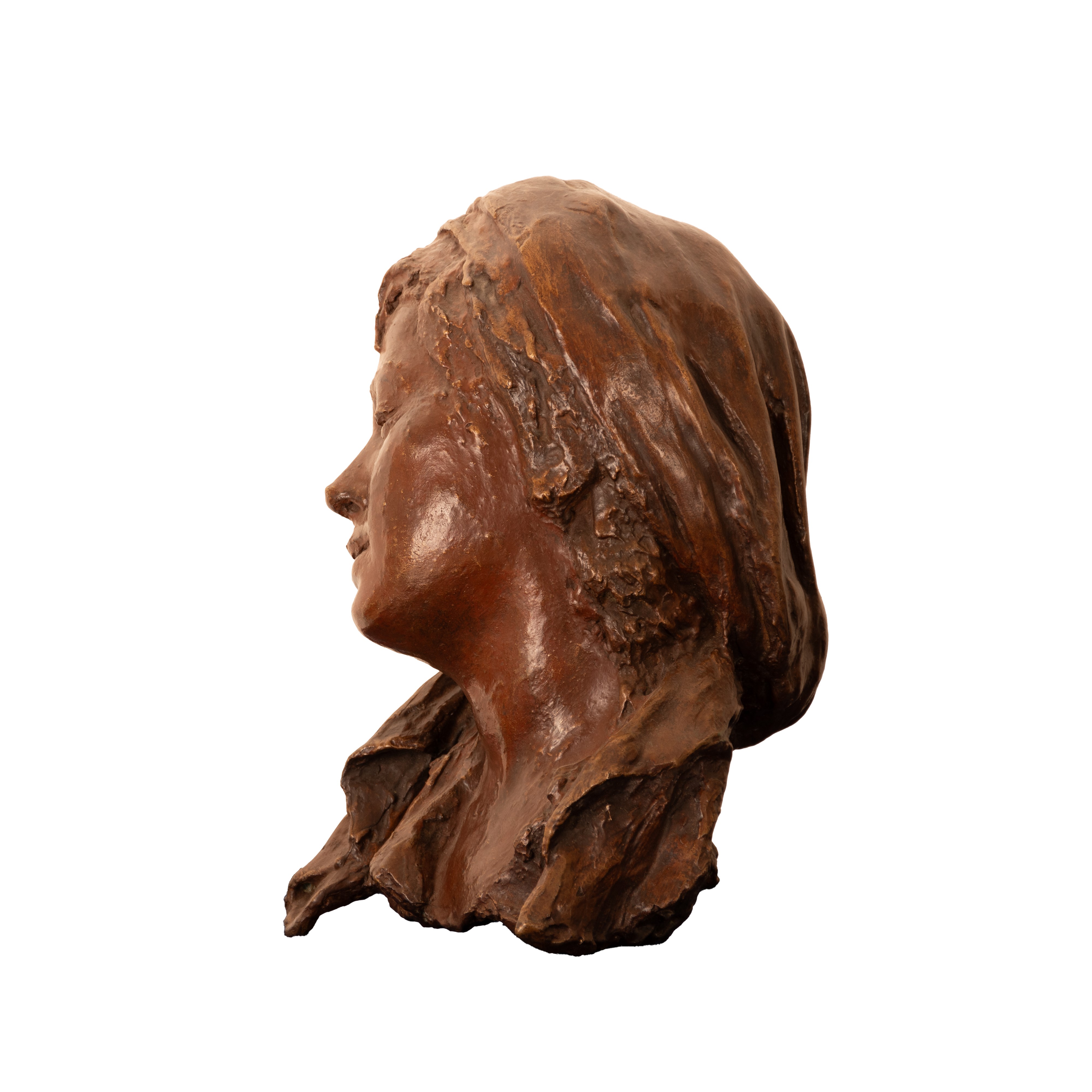 Scultura raffigurante donna velata