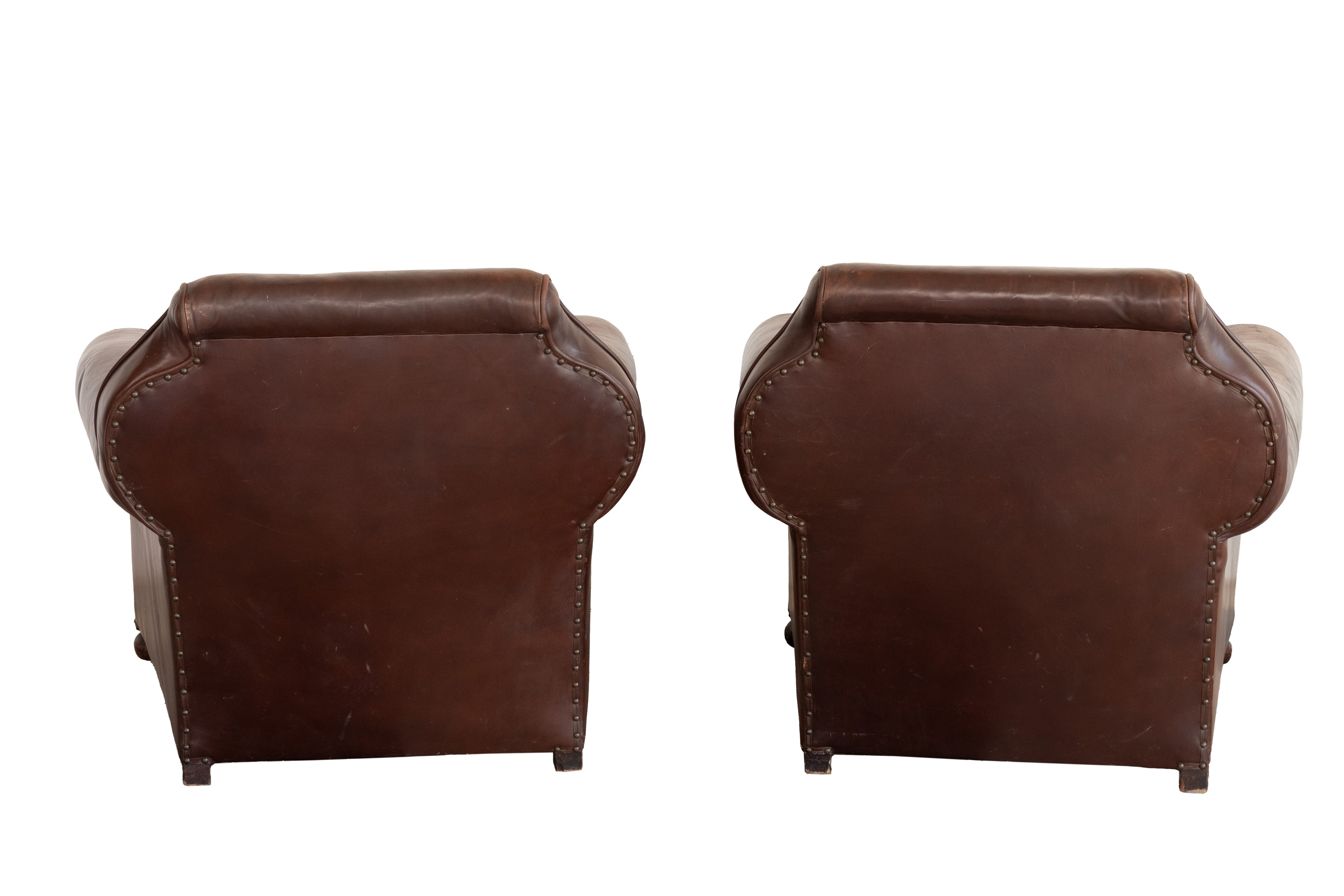 Coppia di poltrone Chesterfield Club