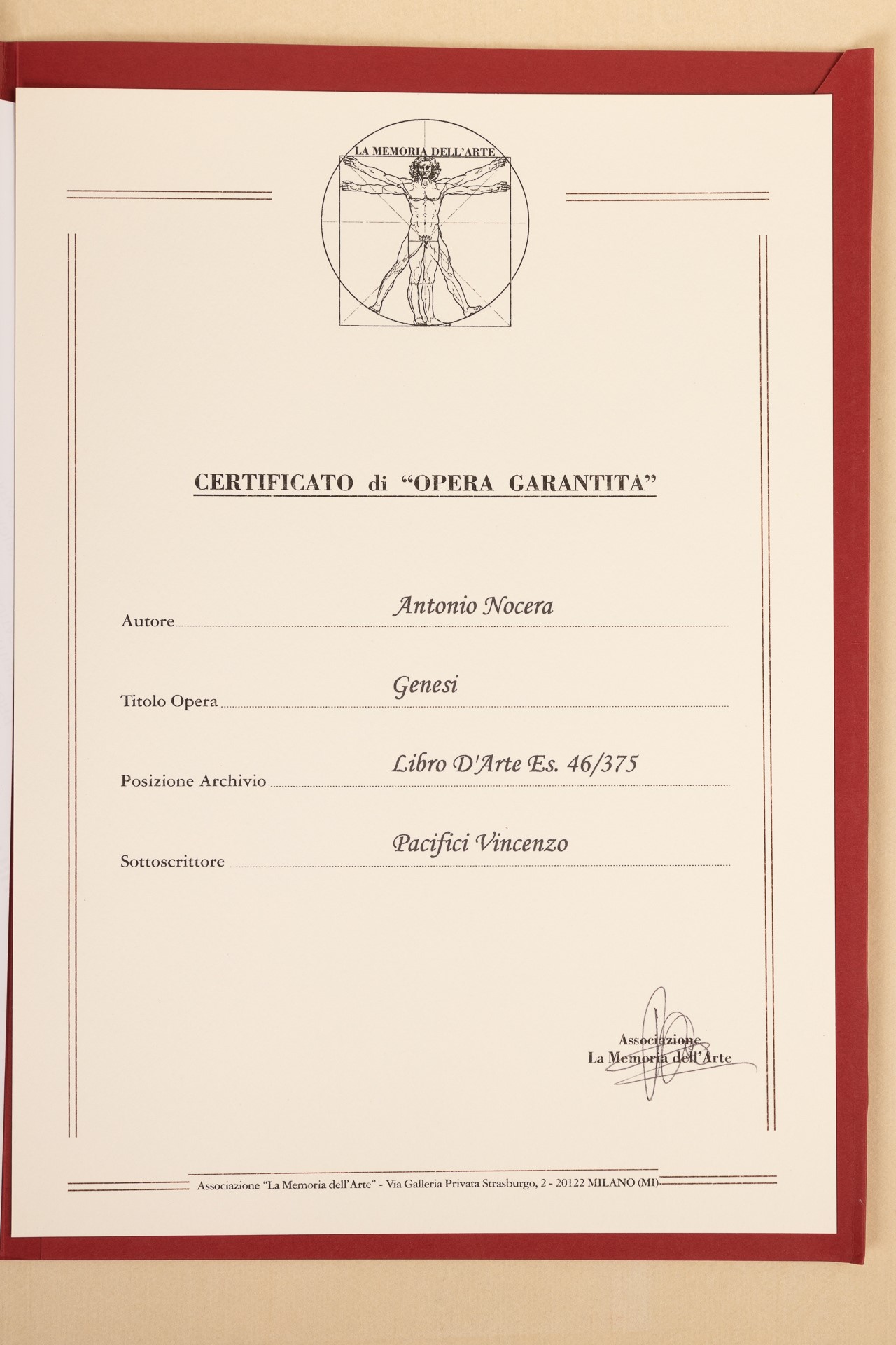 Antonio Nocera, Genesi