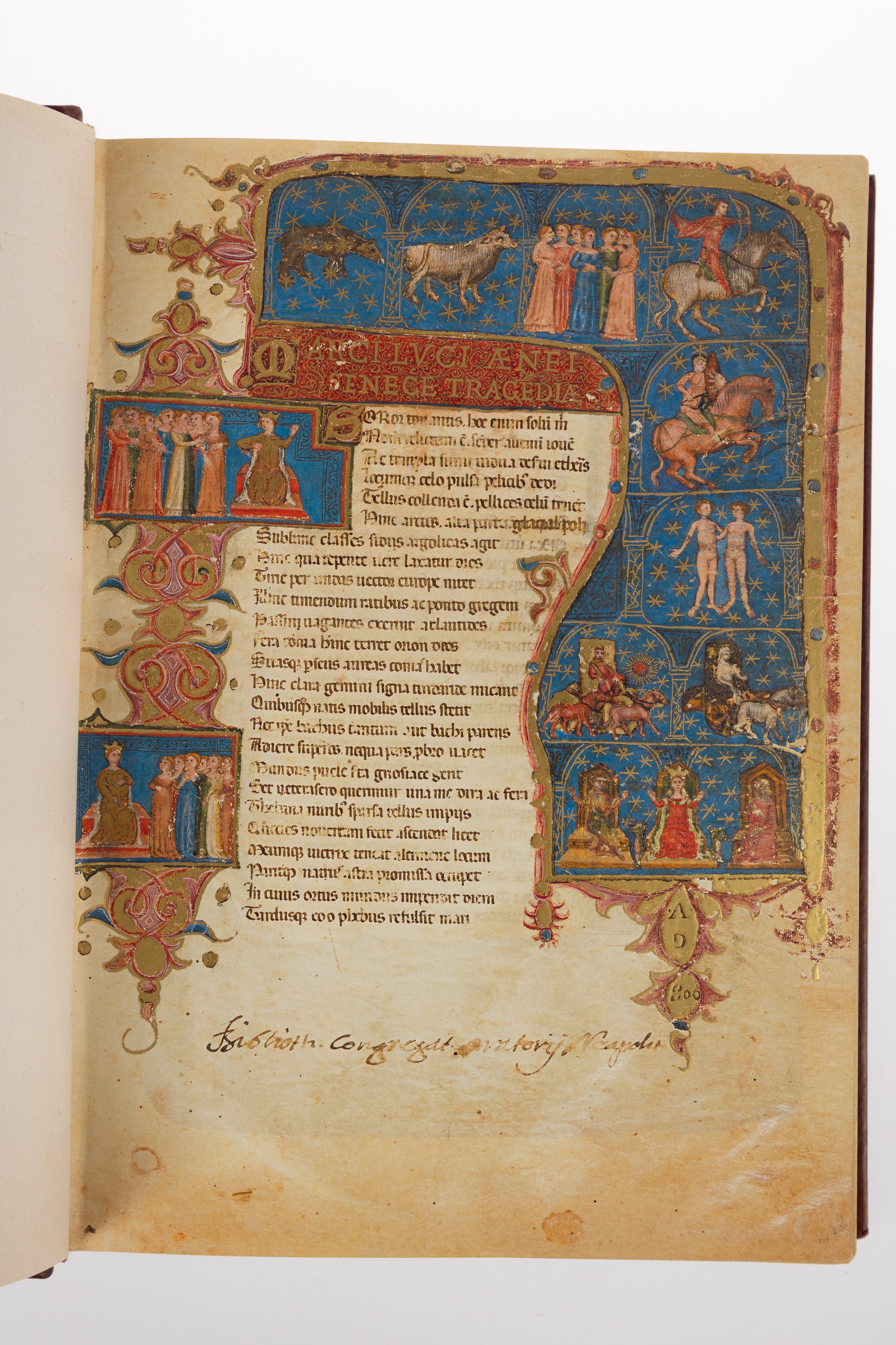Il Teatro di Seneca (Seneca’s tragedies). Biblioteca Oratoriana dei Girolamini, C.F. 2.5, Napoli.
