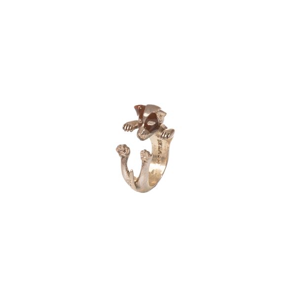 Anello in argento Jack Russell 