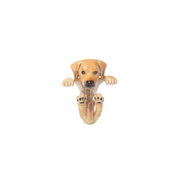 Anello in argento Golden Retriever