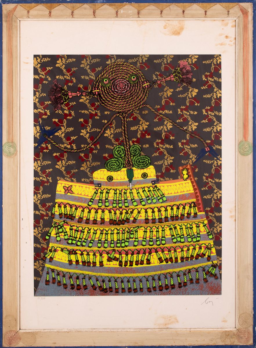 Enrico Baj - Coppia di Serigrafie "generali"