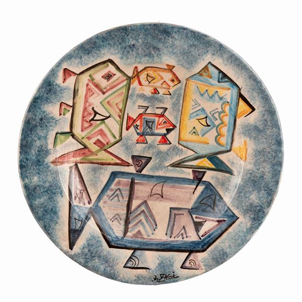 Ibrahim Shaban Likmetaj Kodra - Piatto in ceramica