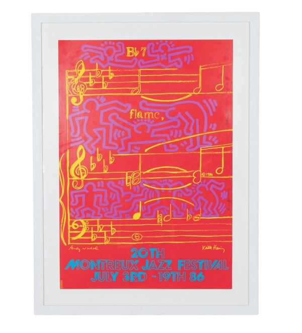 Andy Warhol : Montreaux Jazz Festival   (1986)  - serigrafia offset - Asta Asta a Tempo: Grafica e Multipli d'Autore - Gliubich Casa d'Aste