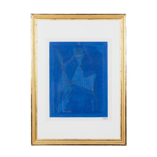Marino Marini : Marino from Goethe  (1979)  - acquaforte/acquatinta a colori su carta Arches  - Auction - Gliubich Casa d'Aste