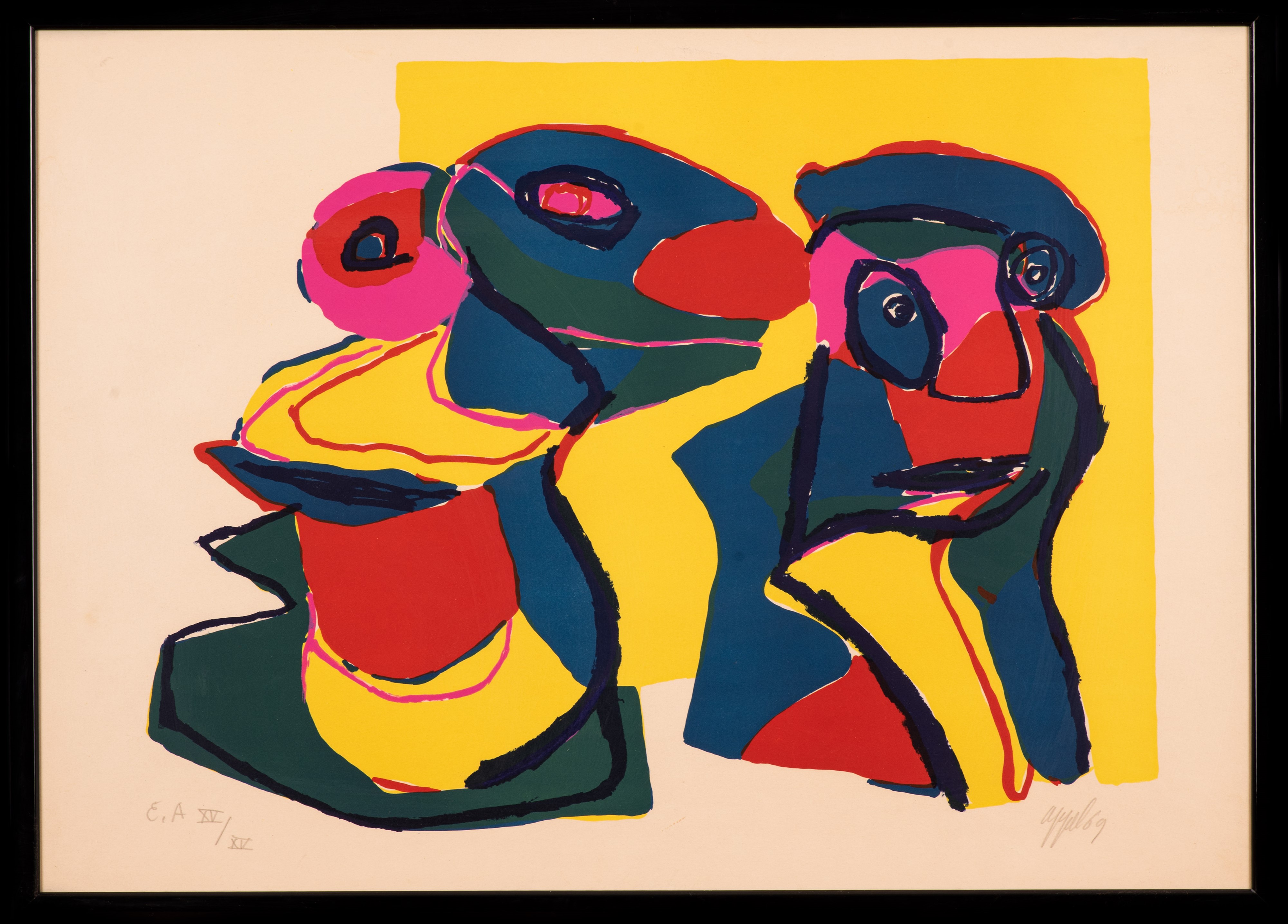Karel Appel - Visage Rouge