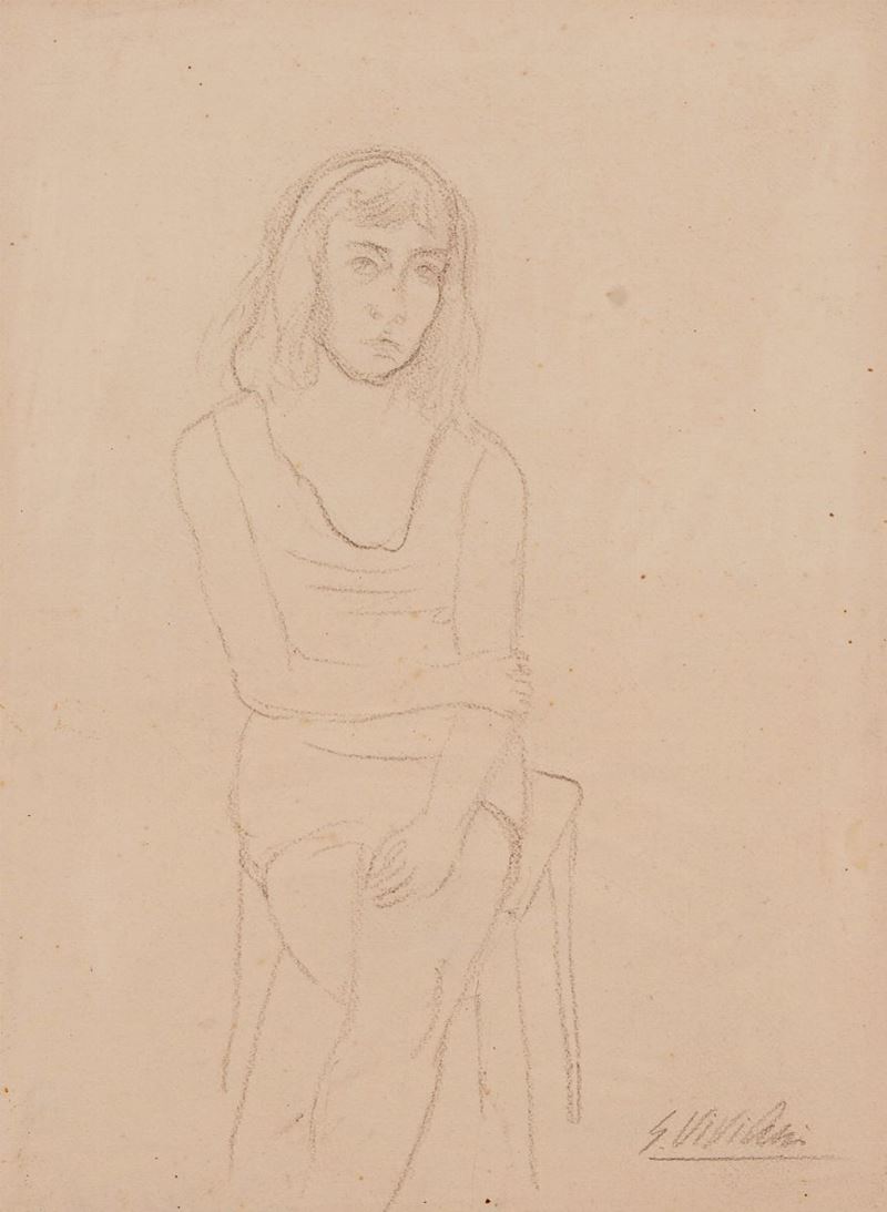 Giuseppe Viviani - Ragazza Seduta