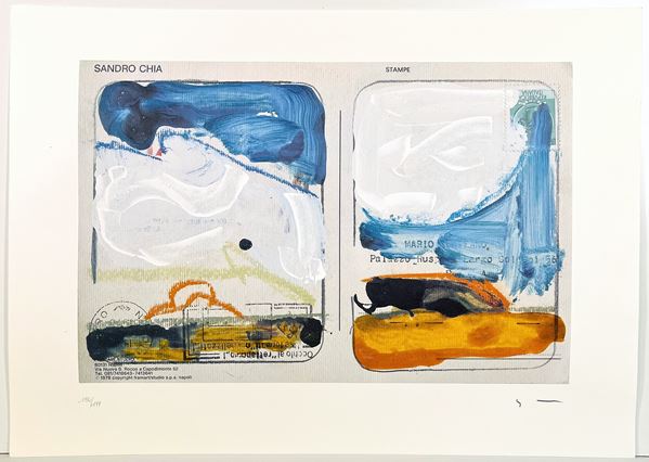 Mario Schifano : Senza Titolo  - serigrafia materica - Asta Asta a Tempo: Grafica e Multipli d'Autore - Gliubich Casa d'Aste