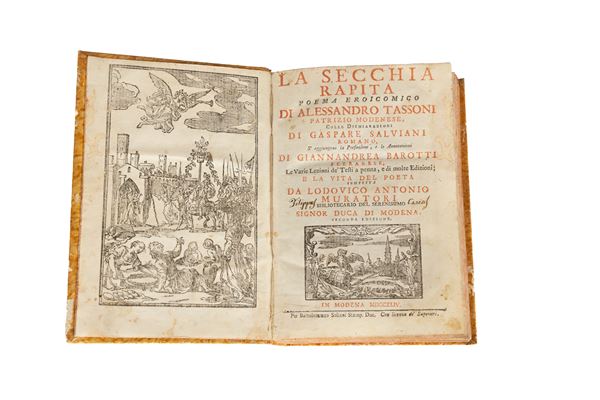 Alessandro  Tassoni - La secchia rapita poema eroicomico di Alessandro Tassoni patrizio modenese