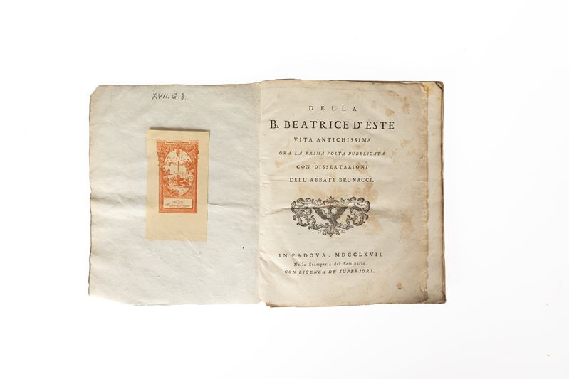 Della B. Beatrice Dʹeste, Vita Antichissima