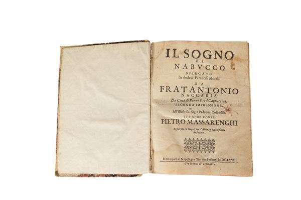 Antonio Naccaria - Il sogno di Nabucco spiegato in dodeci paradossi morali da fratʹAntonio Naccaria da città di Penne pred. cappuccino