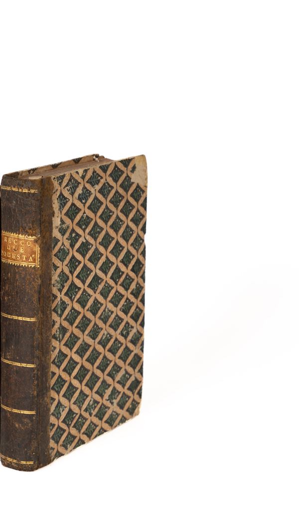 Giuseppe Recco : Delle due podestà spirituale e temporale. Discussione academica e critica del Conte Abate Giuseppe Recco.  - Auction Asta Charta - Libri dal XV al XIX secolo, Manoscritti e Autografi - Gliubich Casa d'Aste