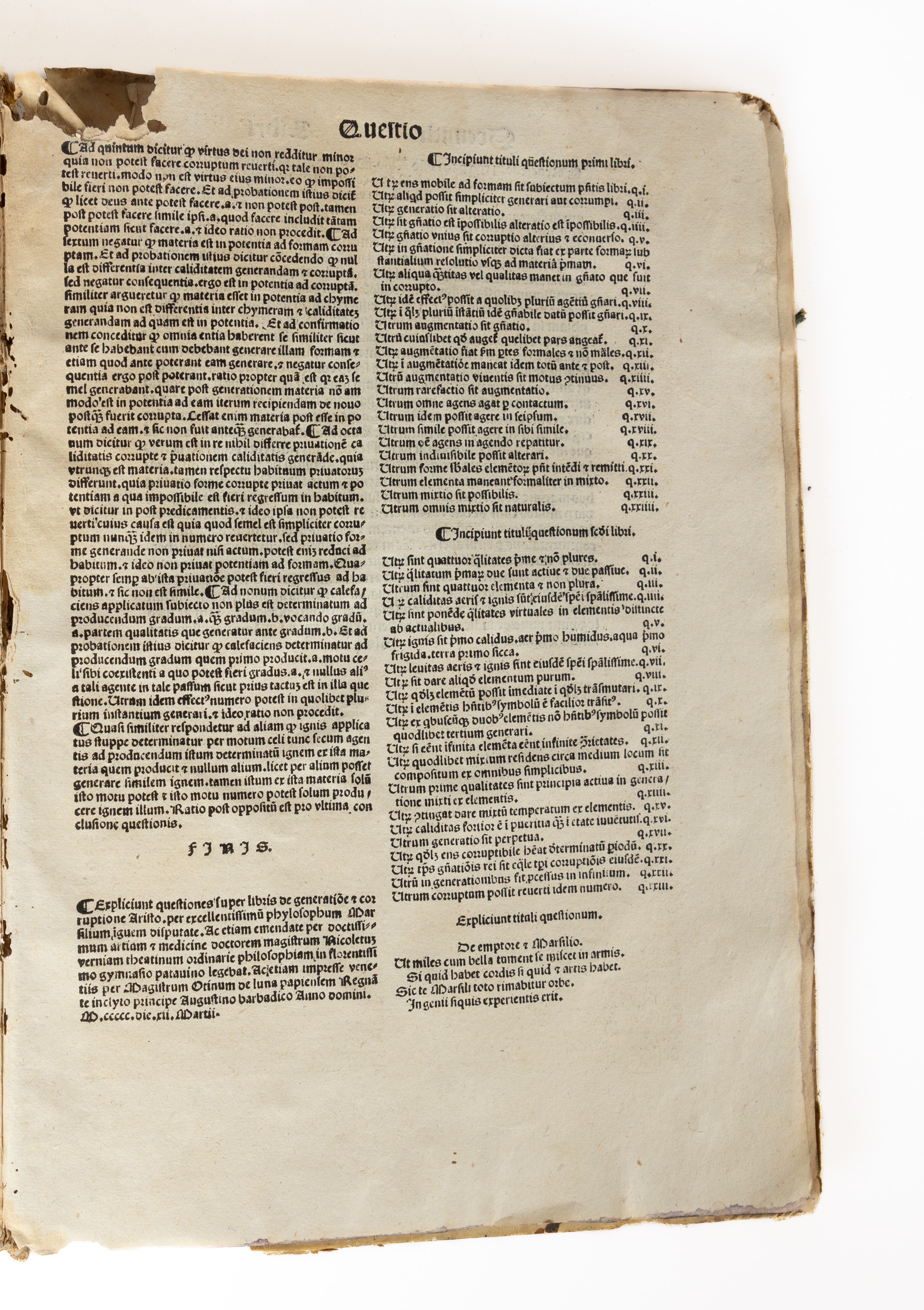 Gaietanus super libros de animaaietanus super libros de anima. Eiusdem questiones de sensu agente...