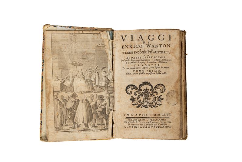 Viaggi di Enrico Wanton alle terre incognite australi, ed al paese delle scimie