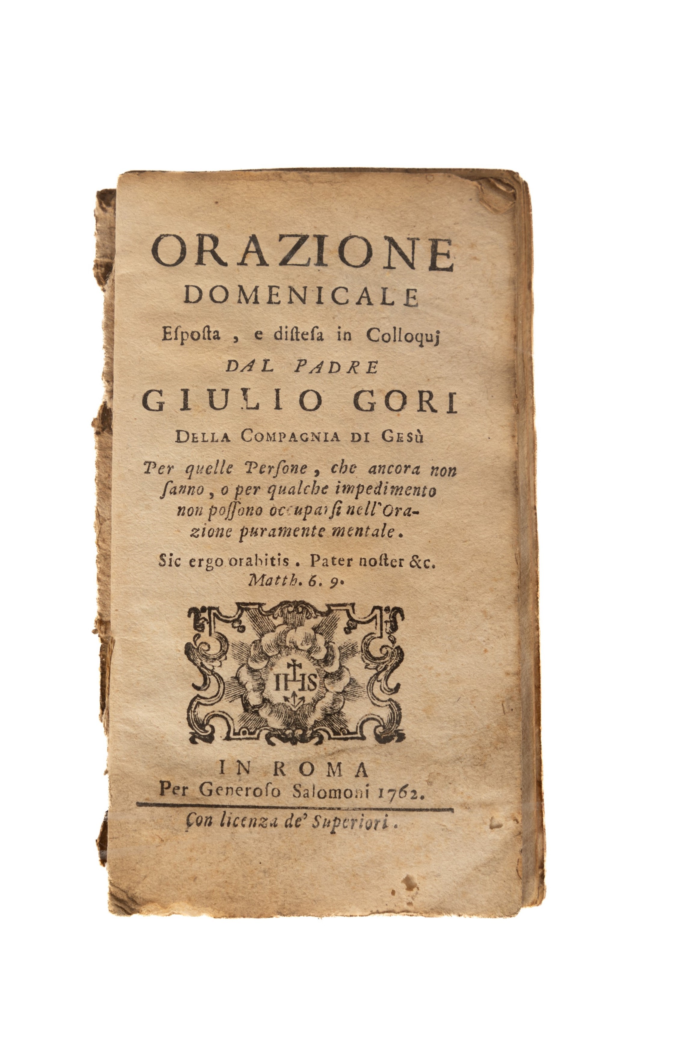 Lotto di Cinque Volumi, Comprende