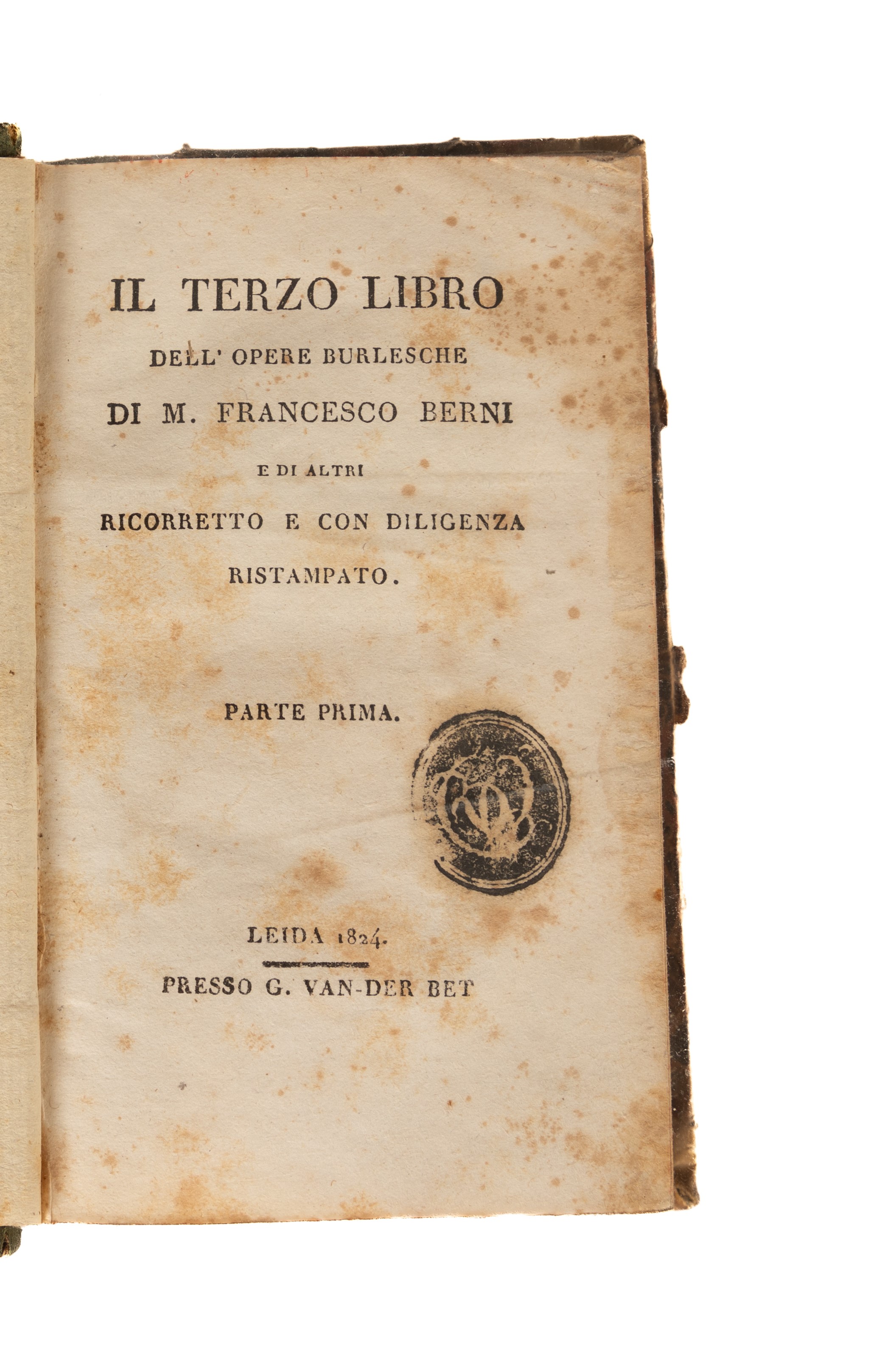 Lotto di Tre Volumi, Comprende: