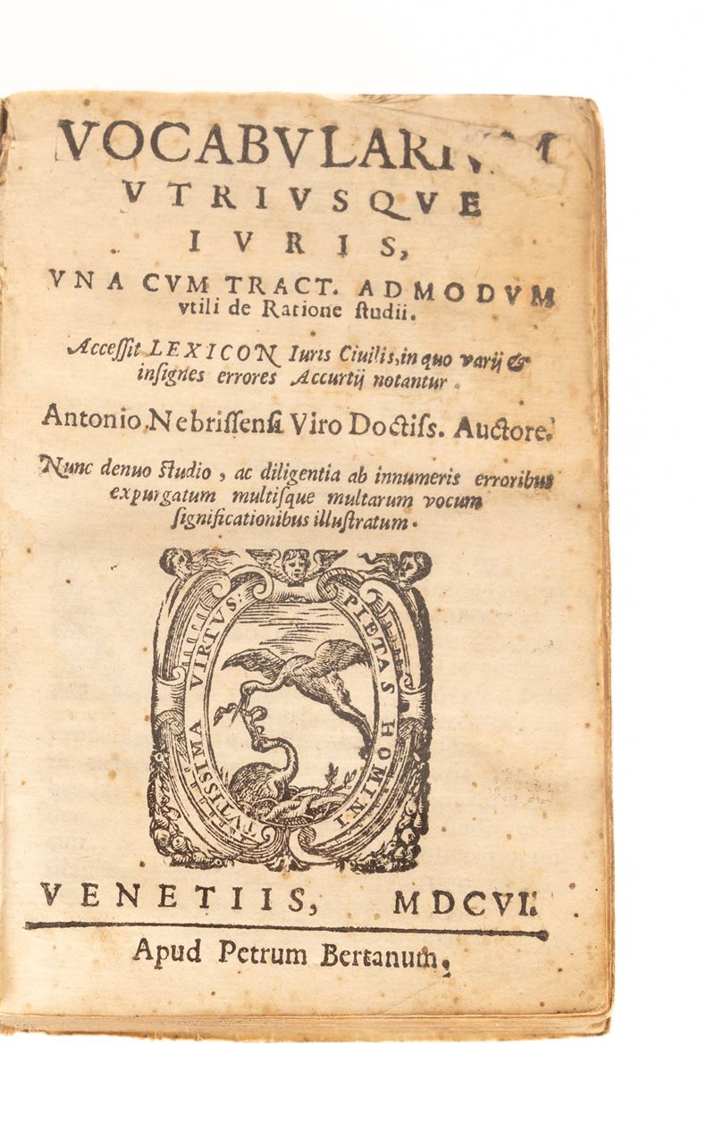 Vocabolarium vtriusque iuris, vna cum tract. adomodum vtili de ratione studij.