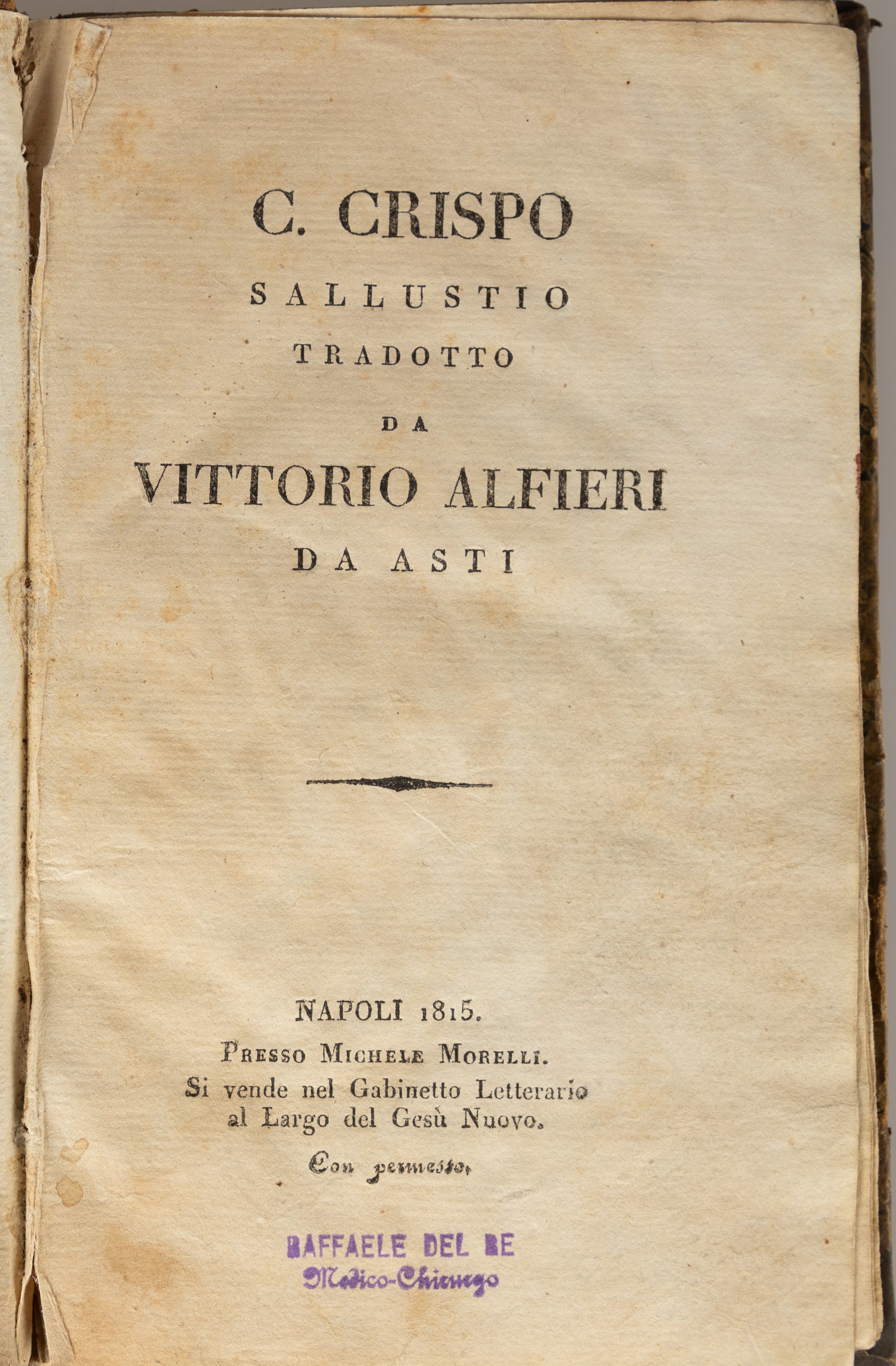 Lotto di Tre Volumi Formato 8° Rilegati in Mezza Pelle, Comprende: