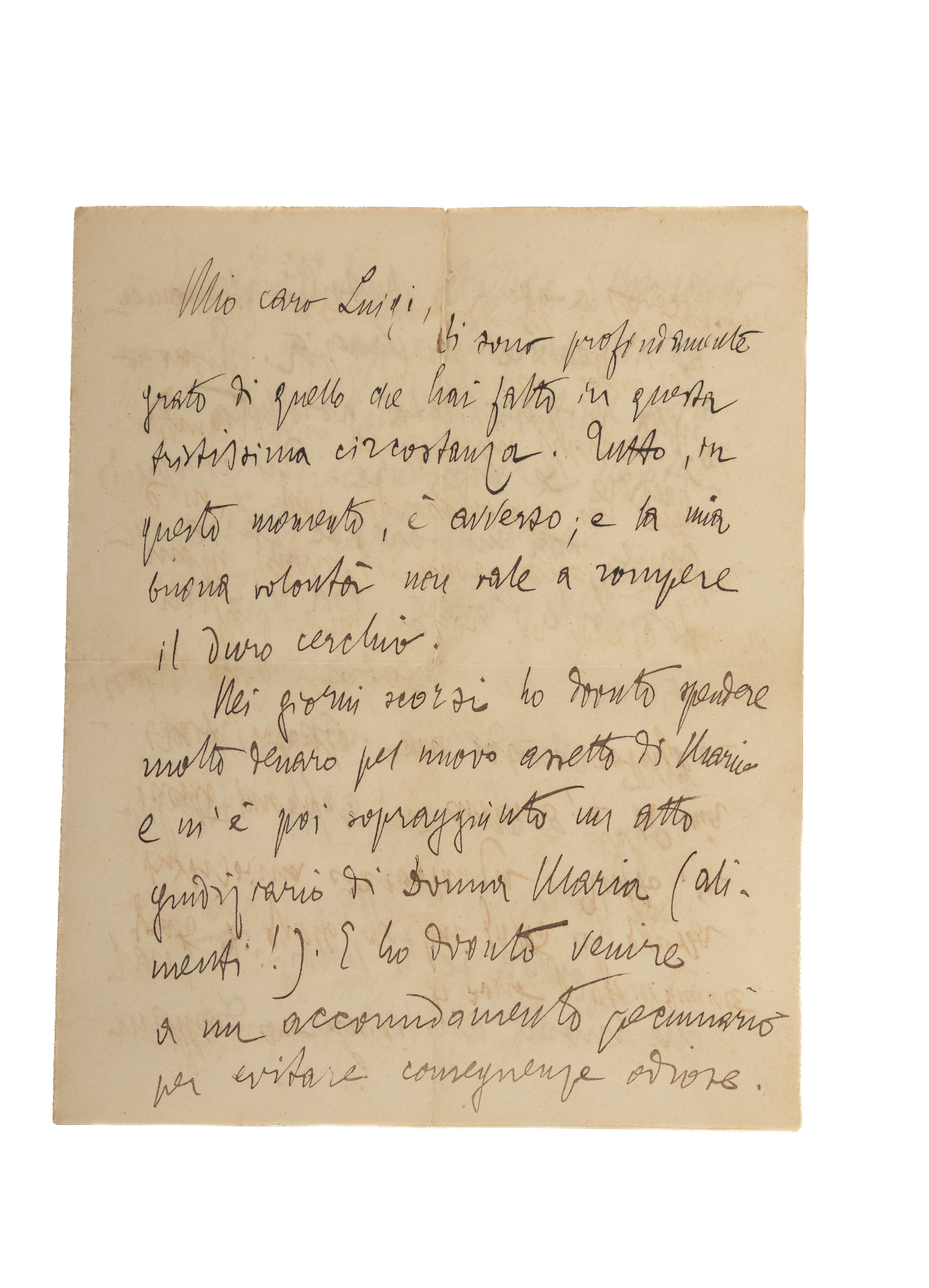 Lotto di n. 6 lettere indirizzate da Gabriele d'Annunzio al Dottor Luigi Luise di Francavilla al ...
