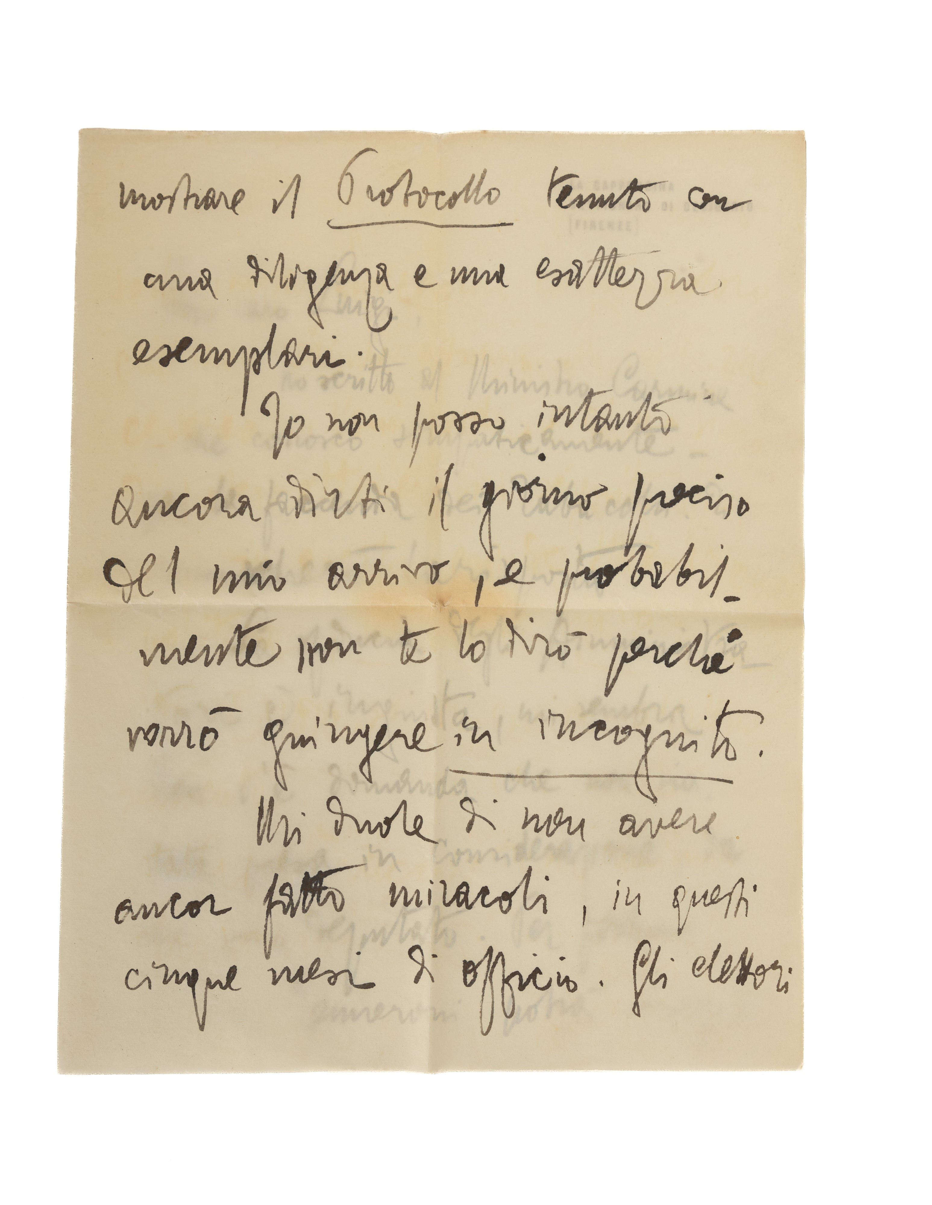 Lotto di n. 6 lettere indirizzate da Gabriele d'Annunzio al Dottor Luigi Luise di Francavilla al ...