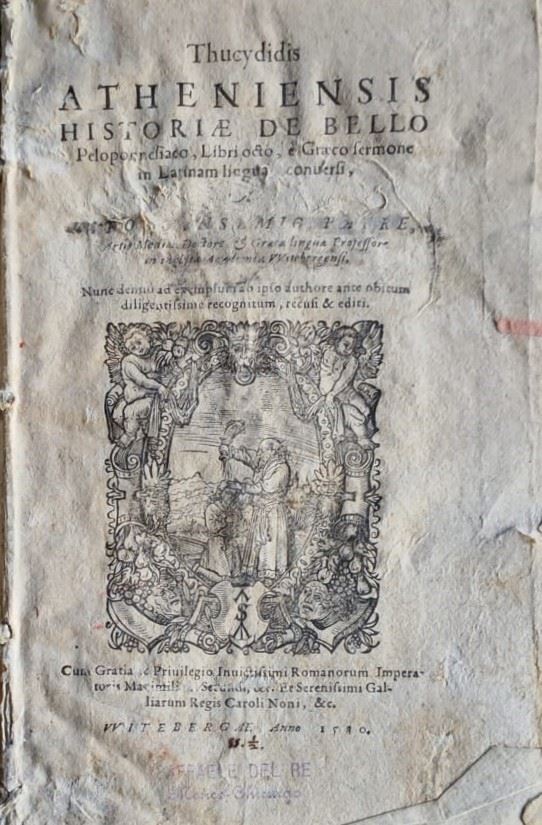 Thucydidis Atheniensis Historiae de bello Peloponnesiaco, libri octo
