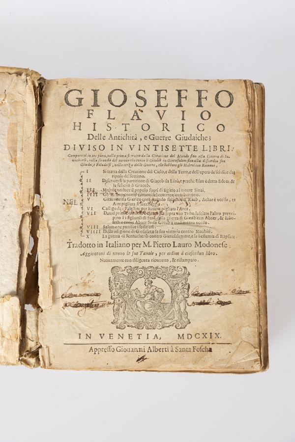 Flavius Iosephus - Delle antichità e guerre giudaiche. Diuiso in vintisette libri