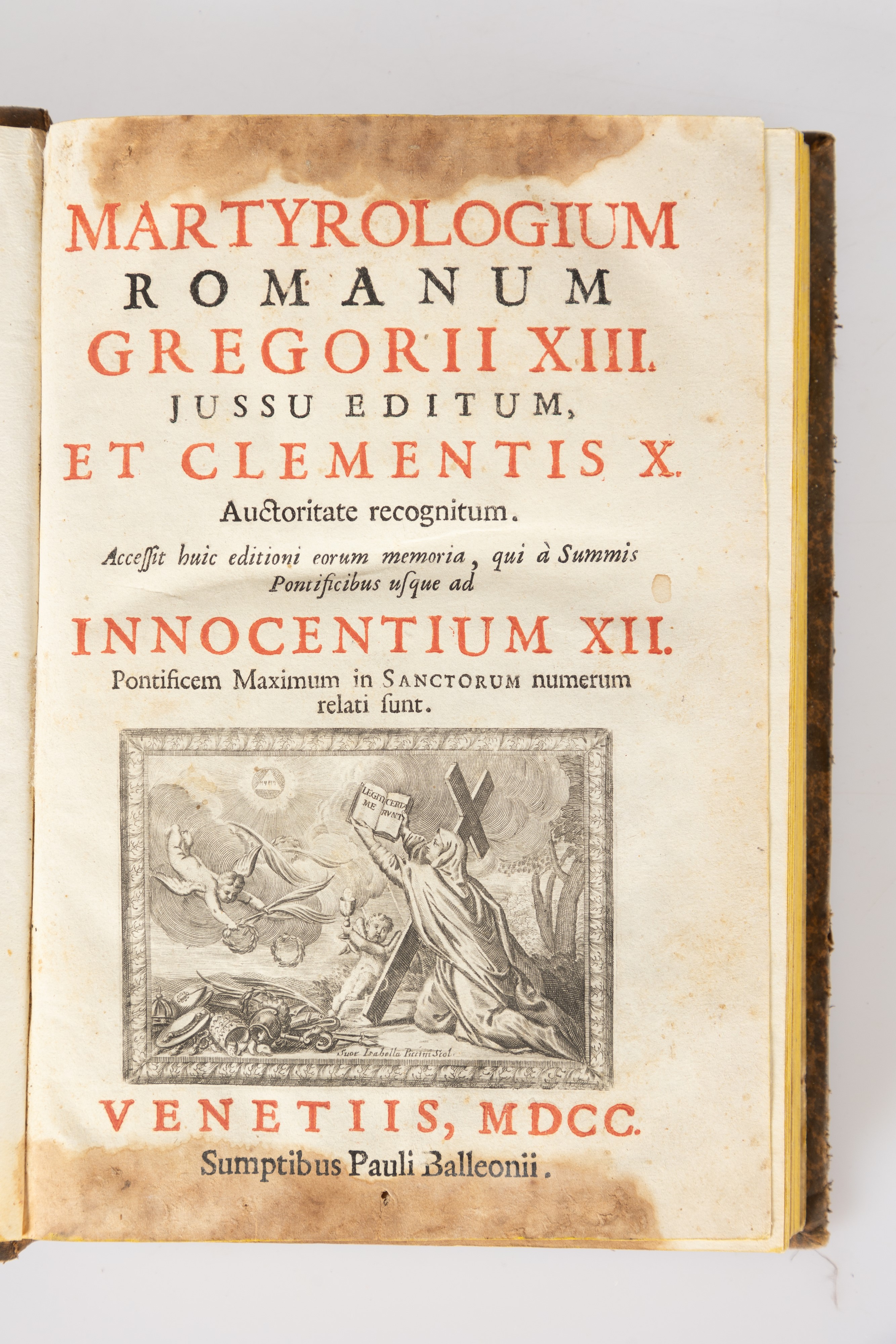 Lotto di Due Libri: Selva di Varia Lettione di Pietro Messia; Martyrologium Romanum