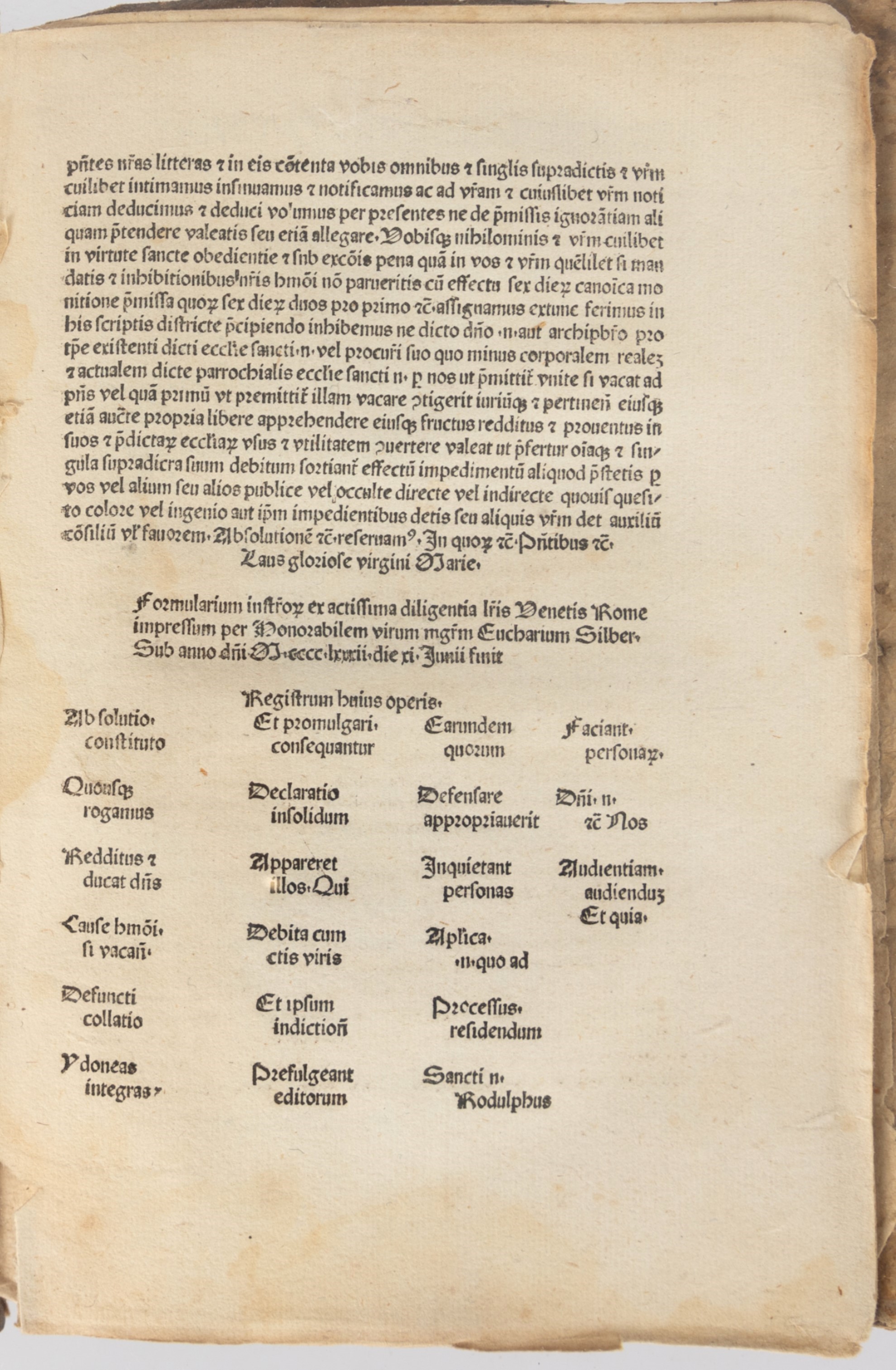 Formularium instrumentorum ad usum Curiae Romanae