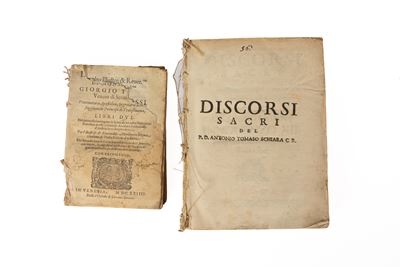 Lotto di Due Libri: delle Lettere di Monsignor Giorgio Tomasi Veneto di Seraualle; Discorsi Sacri...