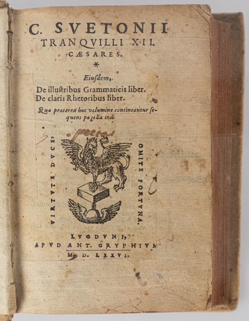 C. Suetonii Tranquilli XII Caesares. Eiusdem, De illustribus Grammaticis liber
