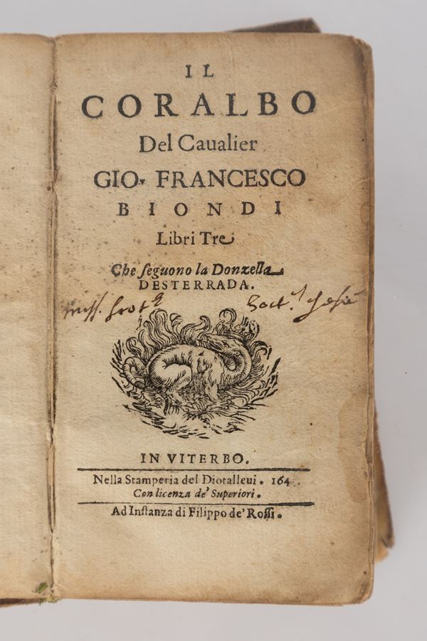 Giovanni Francesco Biondi - Il Coralbo del Cavalier Gio. Francesco Biondi libri tre che seguono la Donzella desterrada