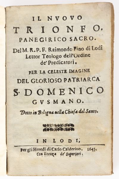 Il Nuovo Trionfo Panegirico Sacro