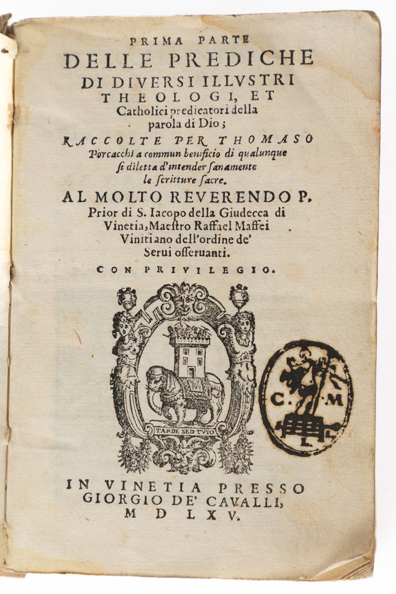 Prima parte delle prediche di diversi illustri theologi et catholici