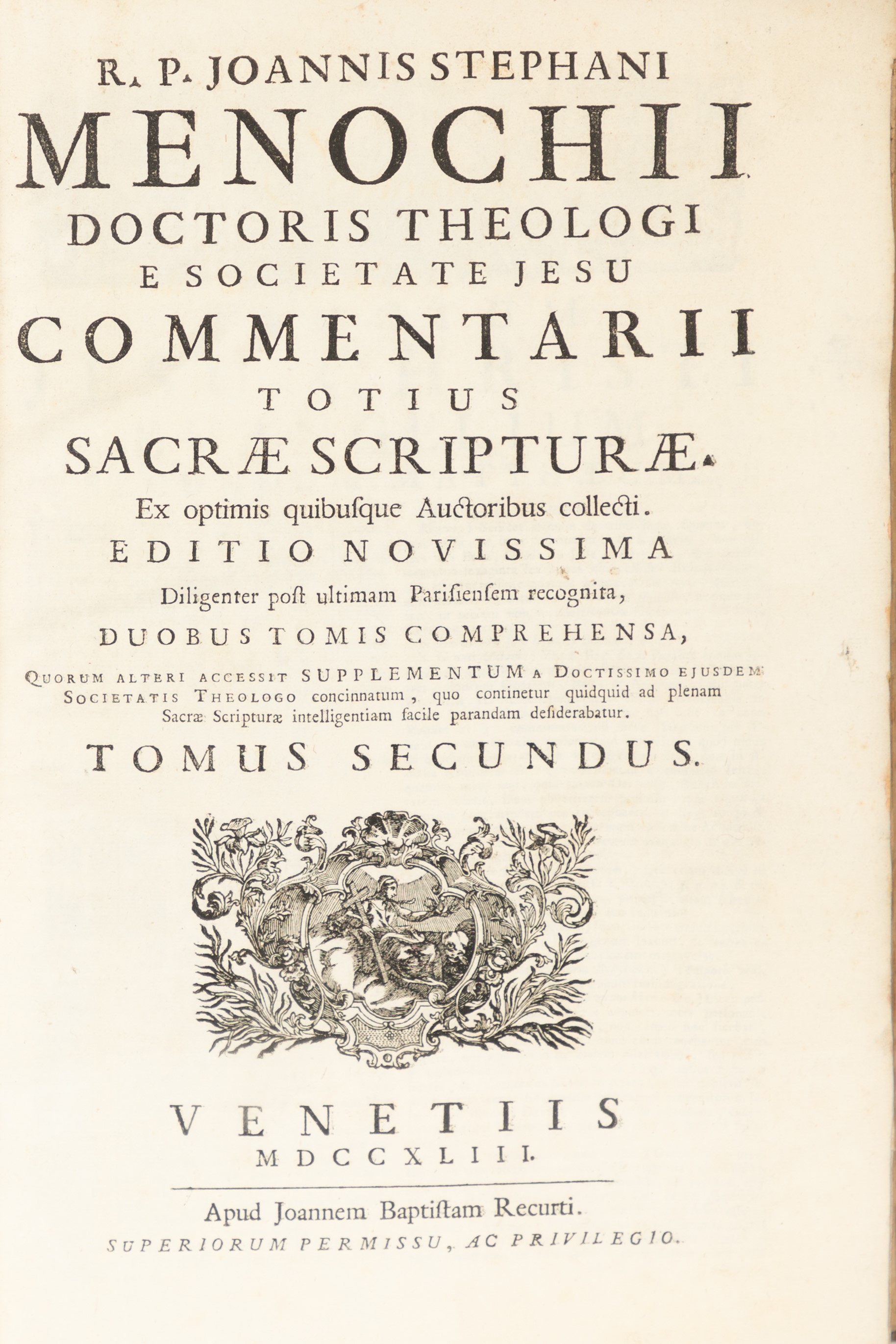 Commentarii totius Sacrae Scripturae ex optimis quibusque auctoribus collecti