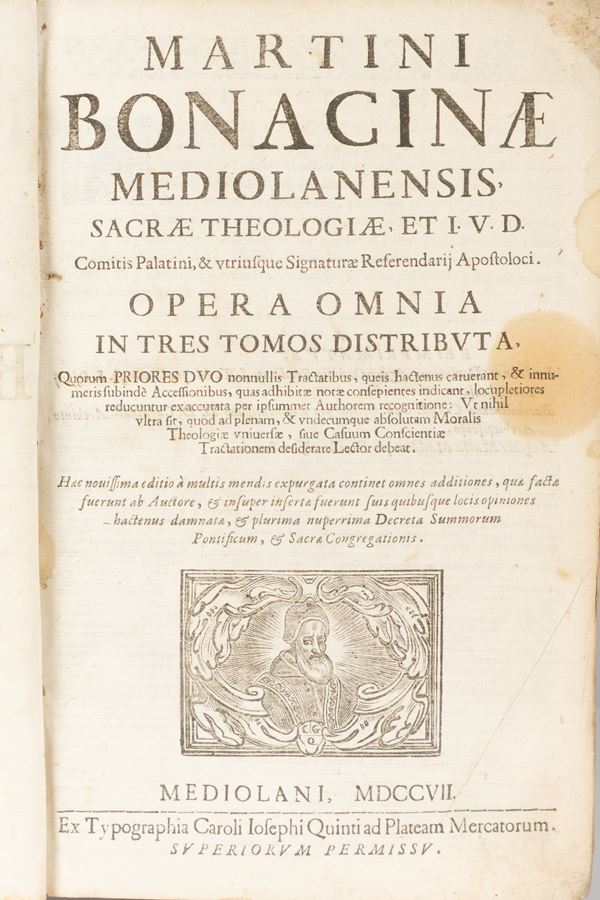 Martino Bonacina - Opera omnia in tres tomos distributa