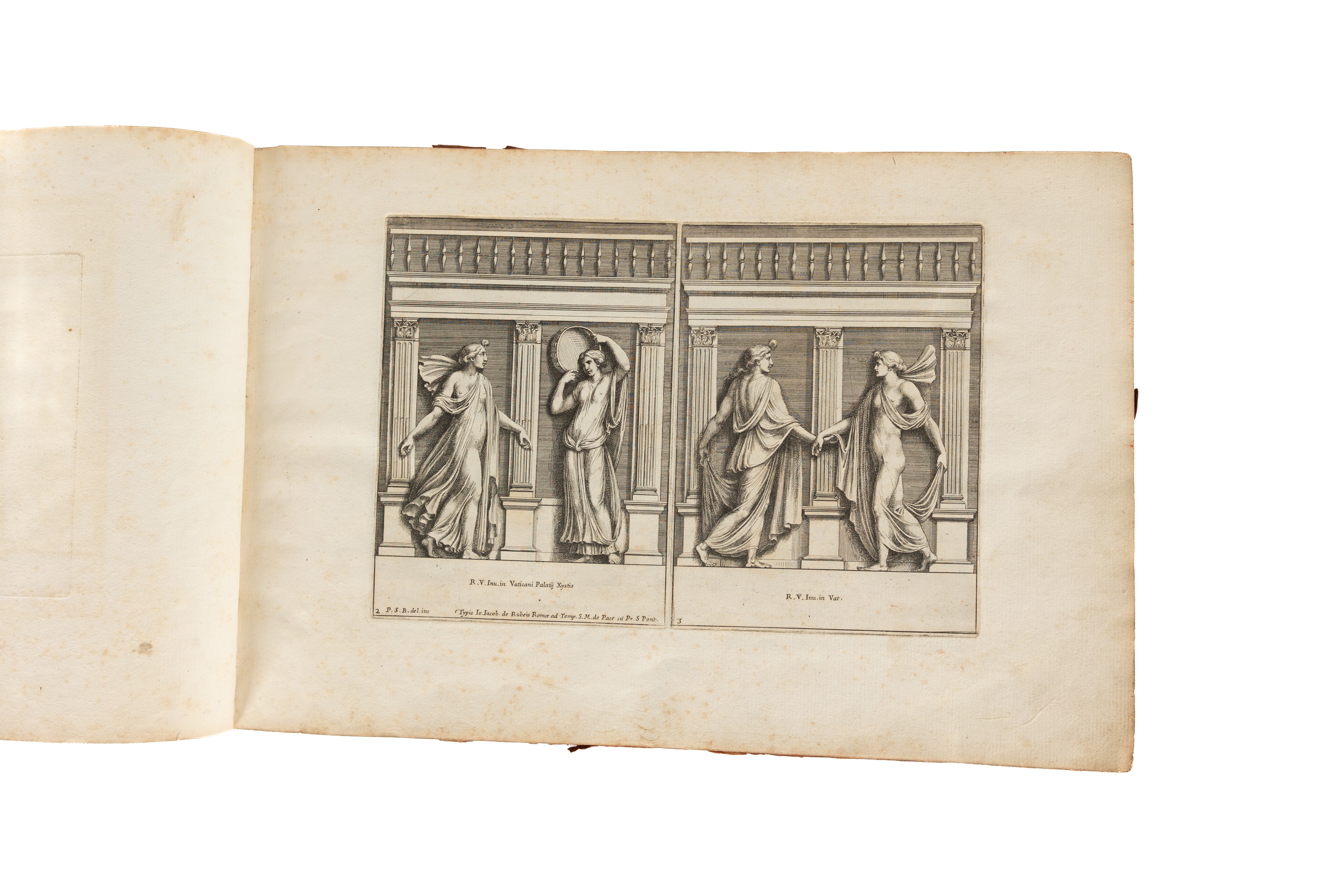 Lotto di tre libri di Pietro Santi Bartoli