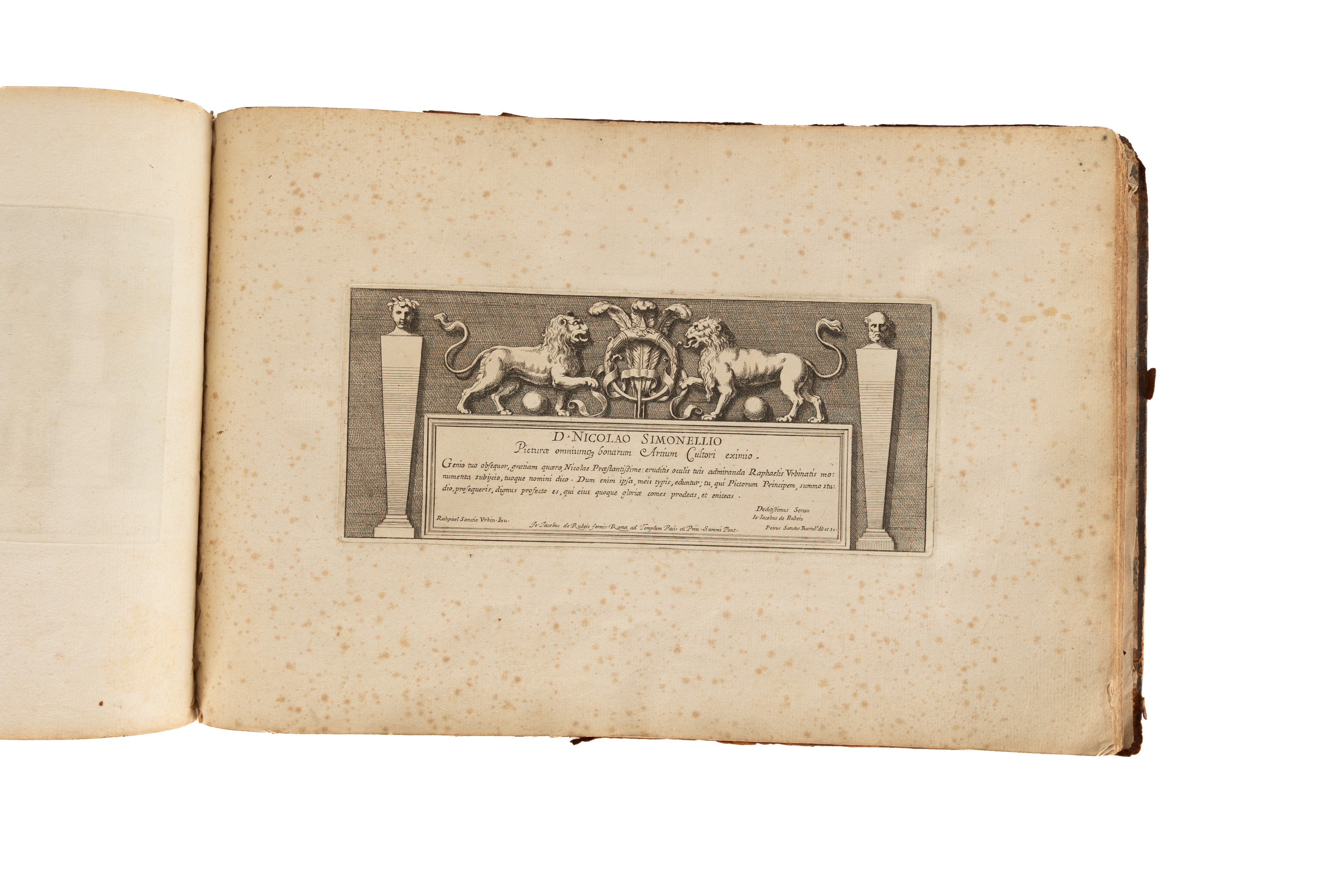 Lotto di tre libri di Pietro Santi Bartoli