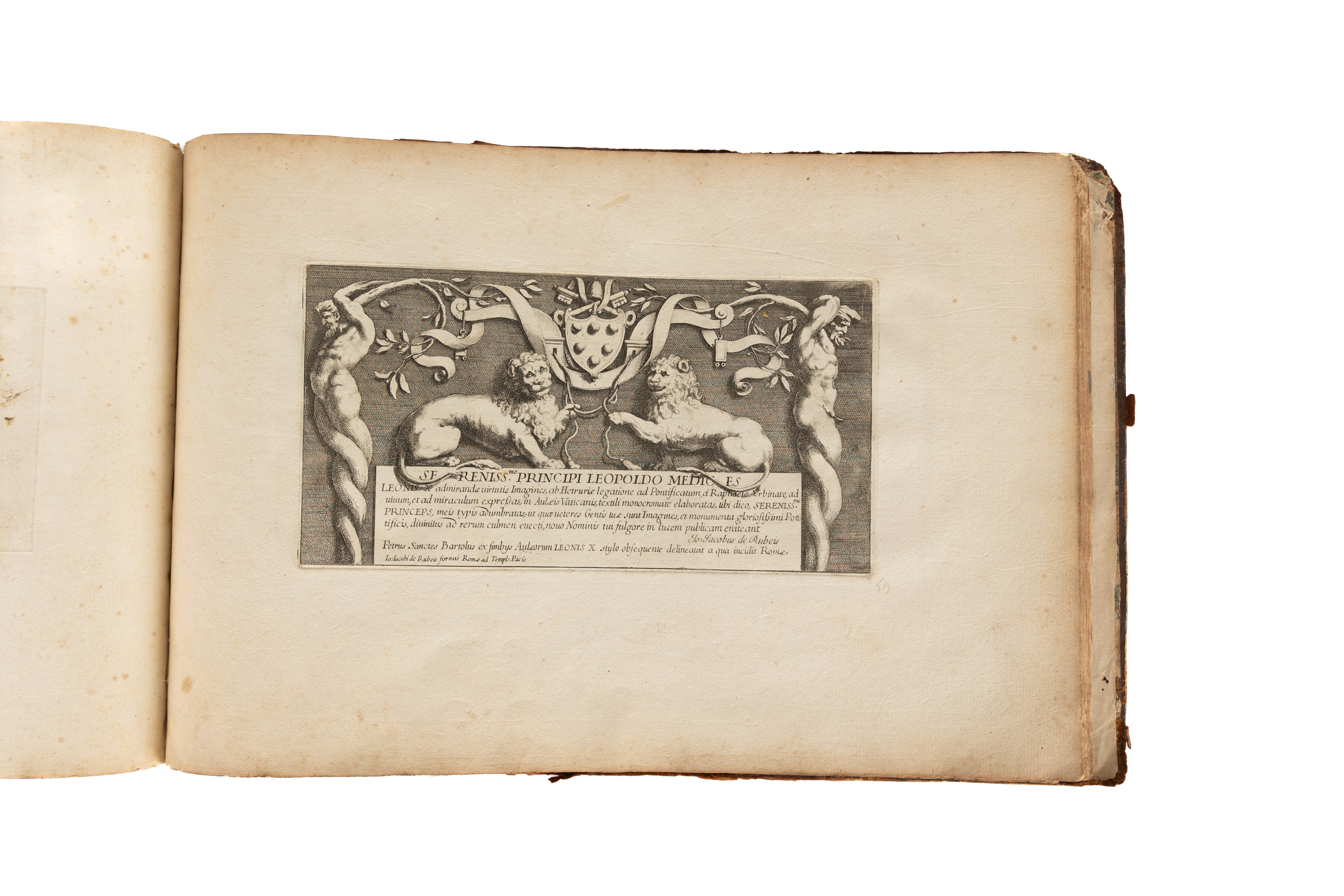 Lotto di tre libri di Pietro Santi Bartoli