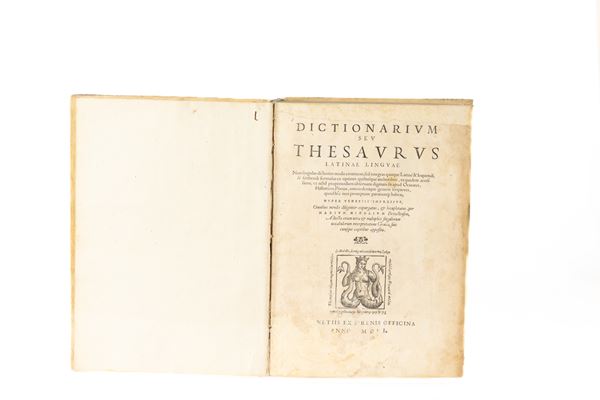 Robert Estienne - Dictionarium seu Thesaurus Latinae linguae