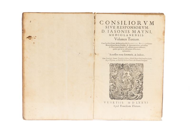 Consiliorum siue Responsorum, d. Iasonis Mayni, Mediolanensis, volumen tertium/quartum