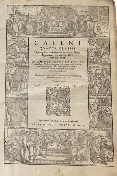 Lotto di Due Libri di Claudius Galenus